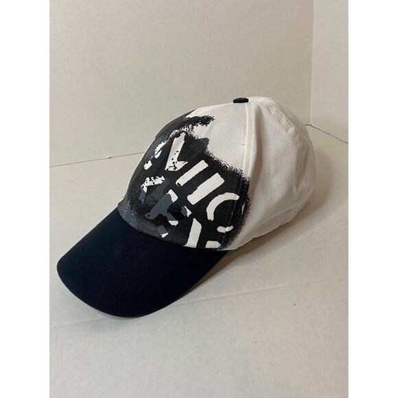 Mickey Mouse Hat Disney Parks Black and White Graffiti Paint Style Baseball Hat - Picture 3 of 6